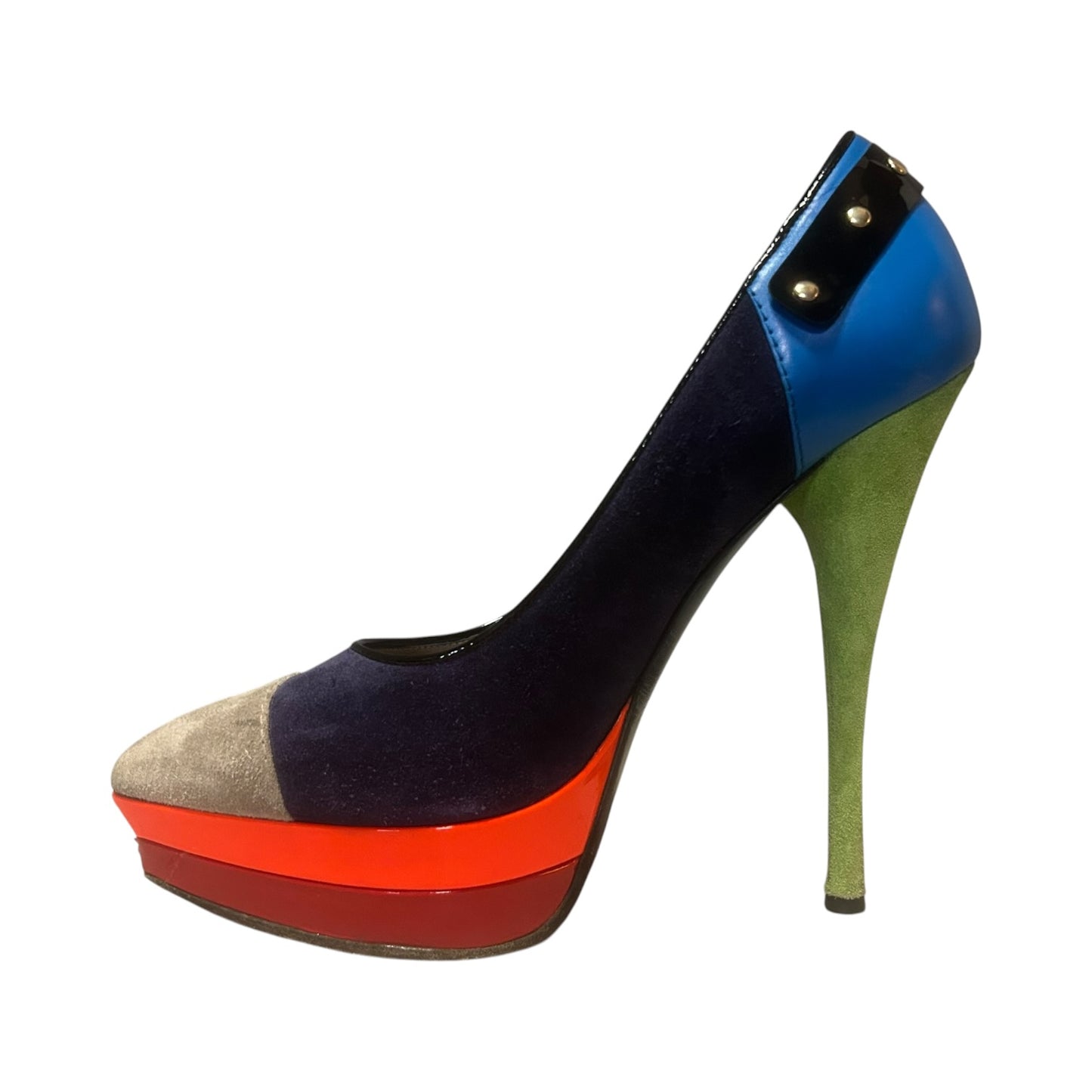 VERSACE Multicolor Platform Pump | 38