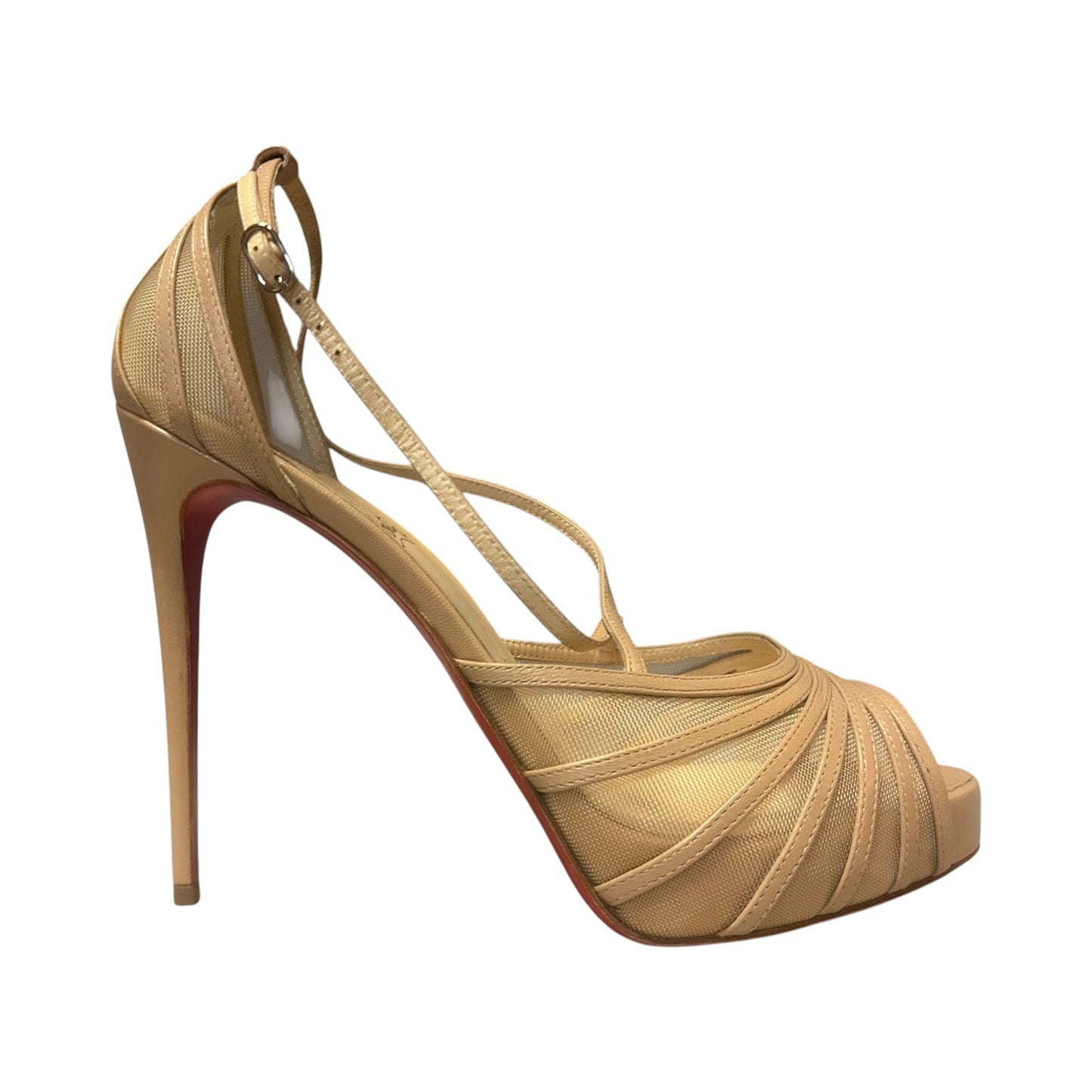 LOUBOUTIN Filamenta 120 Sandals in Nude | 39.5