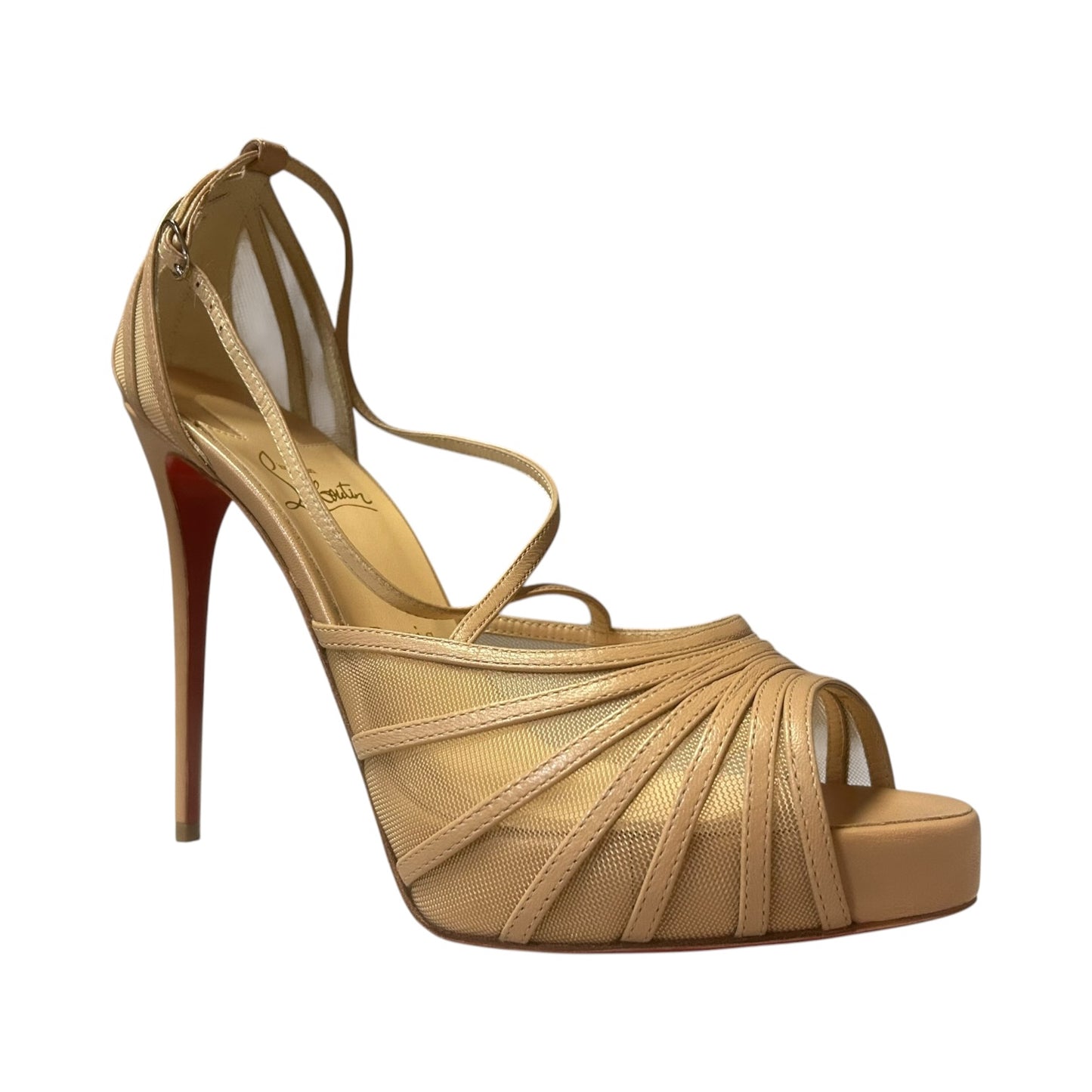 LOUBOUTIN Filamenta 120 Sandals in Nude | 39.5
