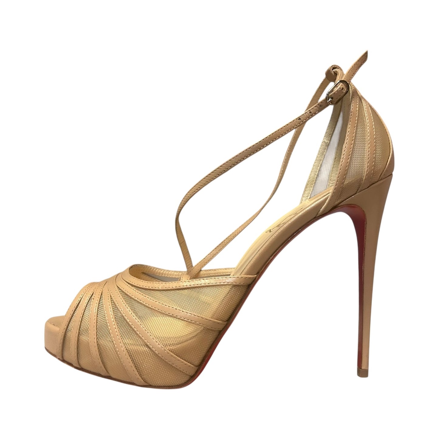 LOUBOUTIN Filamenta 120 Sandals in Nude | 39.5