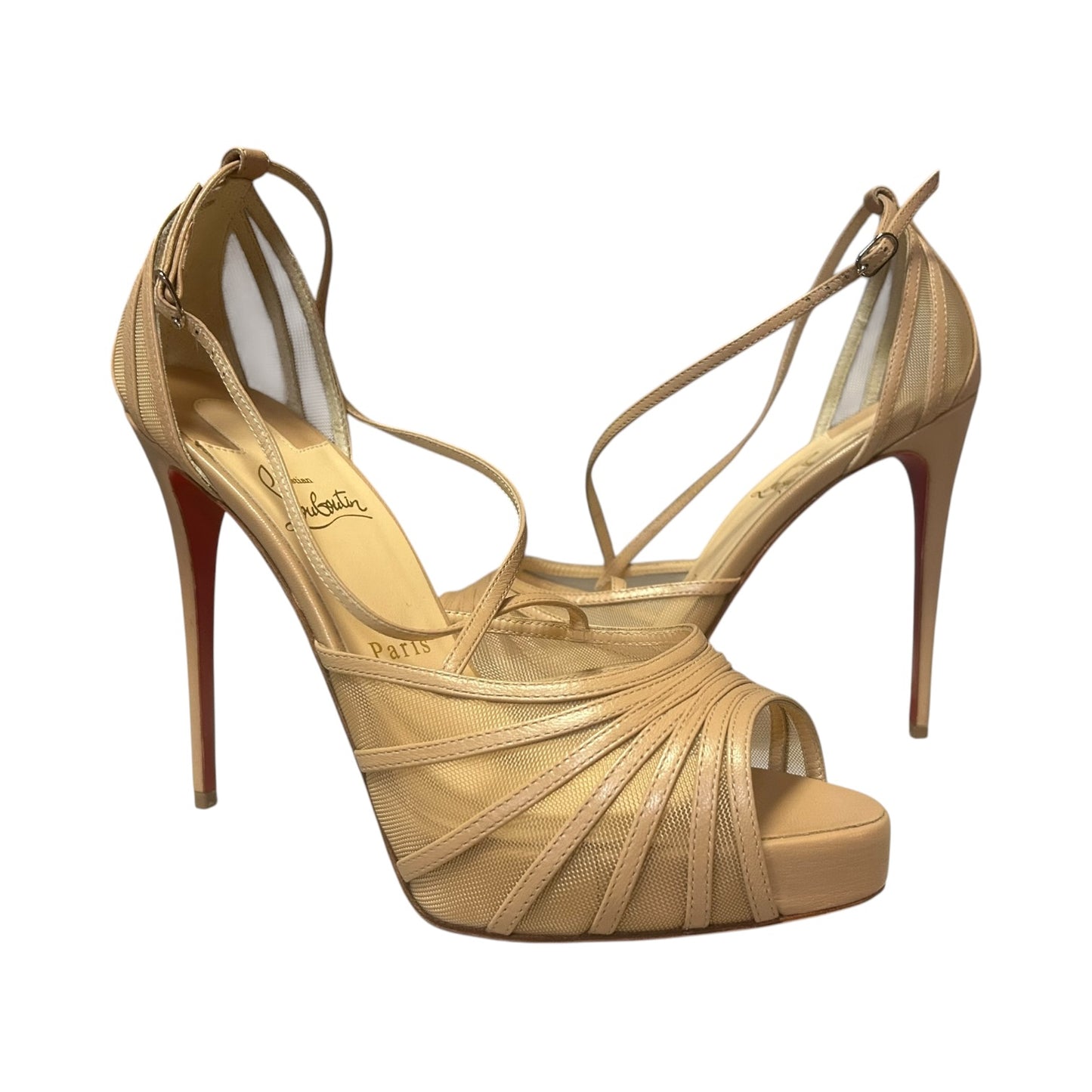 LOUBOUTIN Filamenta 120 Sandals in Nude | 39.5
