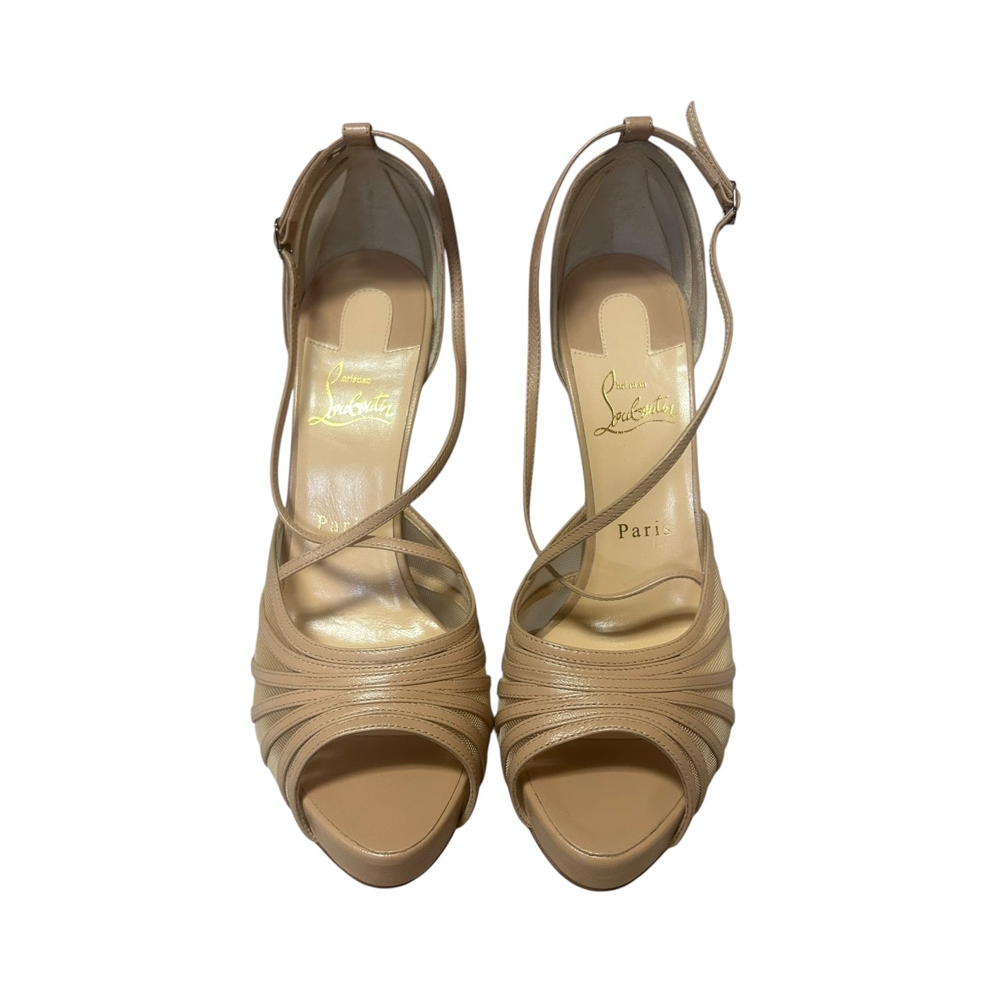 LOUBOUTIN Filamenta 120 Sandals in Nude | 39.5