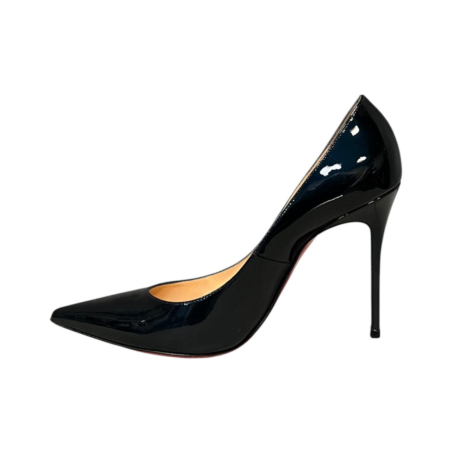 CHRISTIAN LOUBOUTIN Patent Pump in Marine Blue | 38