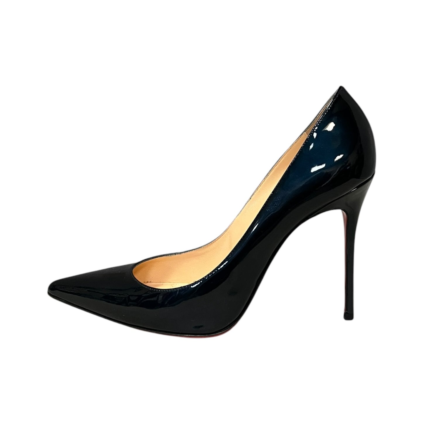 CHRISTIAN LOUBOUTIN Patent Pump in Marine Blue | 38