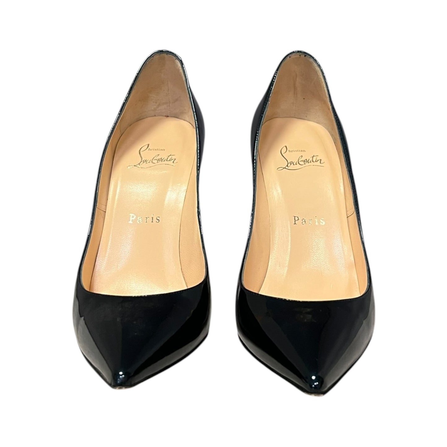 CHRISTIAN LOUBOUTIN Patent Pump in Marine Blue | 38