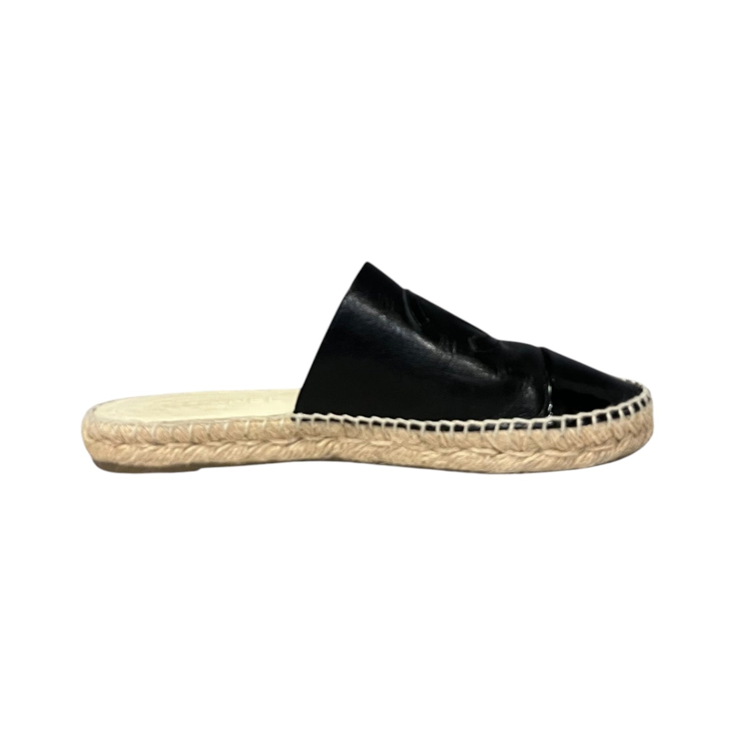 CHANEL Espadrille Mules in Black | 39