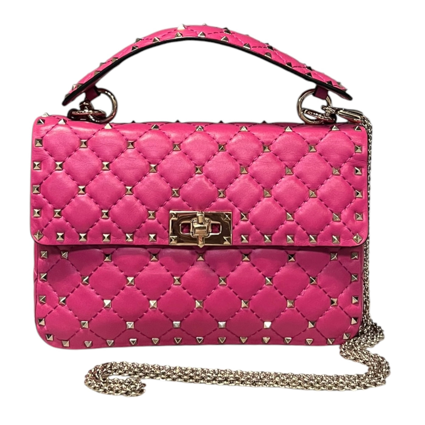 VALENTINO Rockstud Spike Medium Top Handle Crossbody