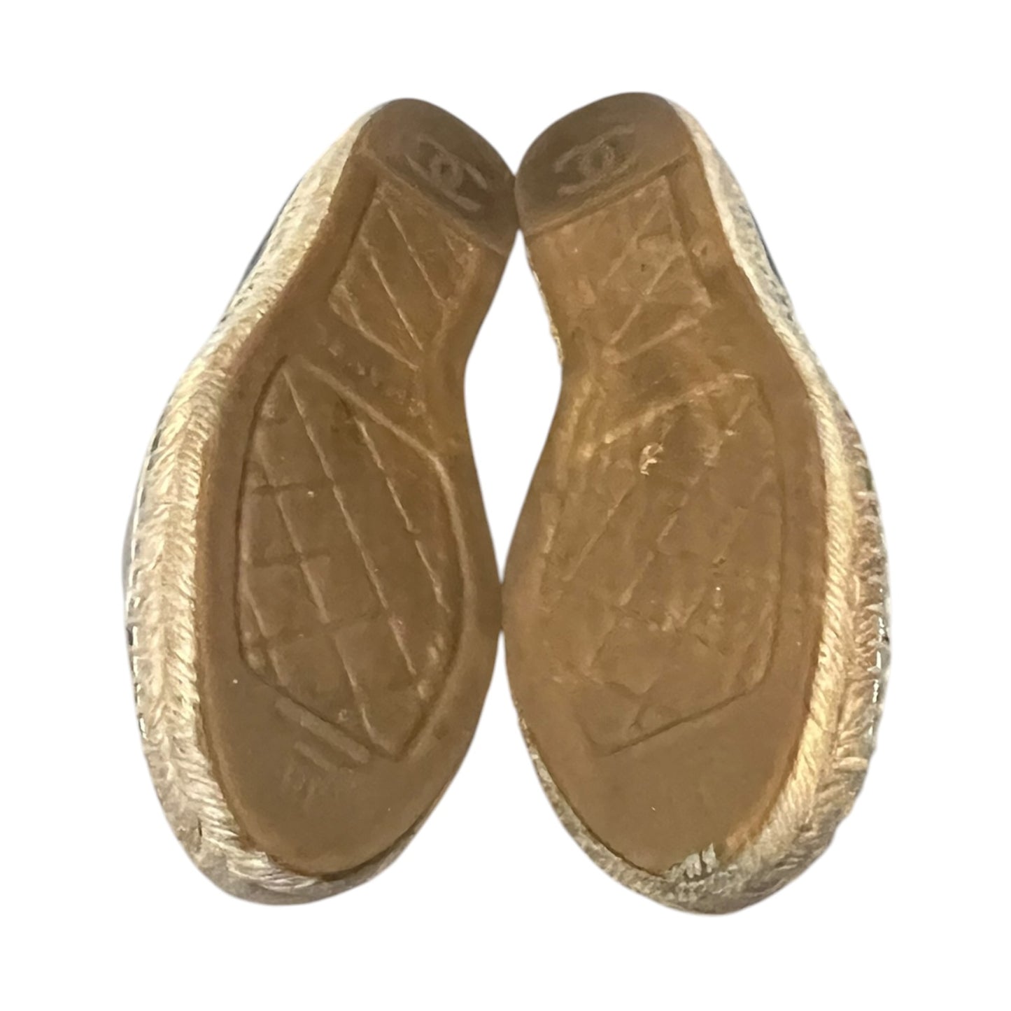CHANEL Metallic Espadrilles in Silver | 38