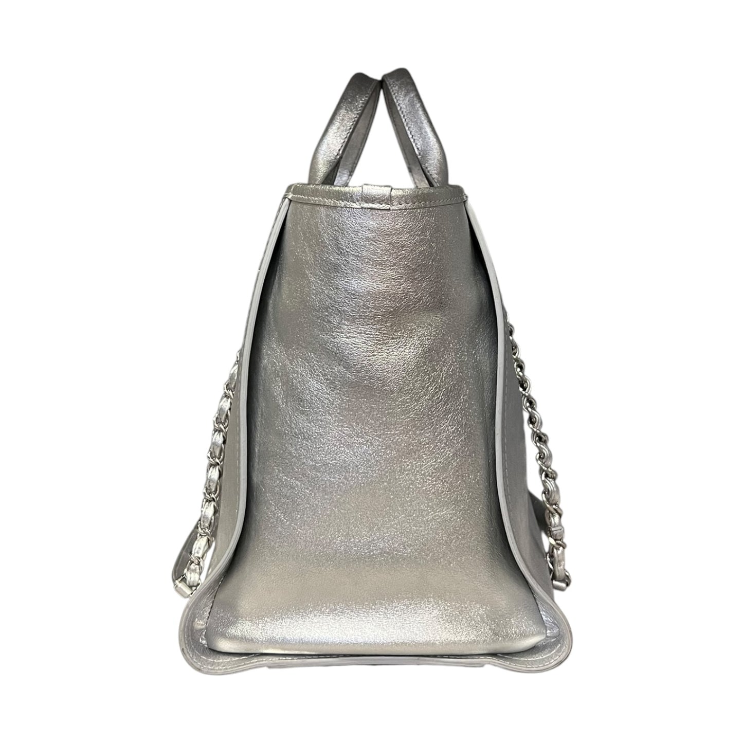 CHANEL Shopping Tote Large Silver 22A