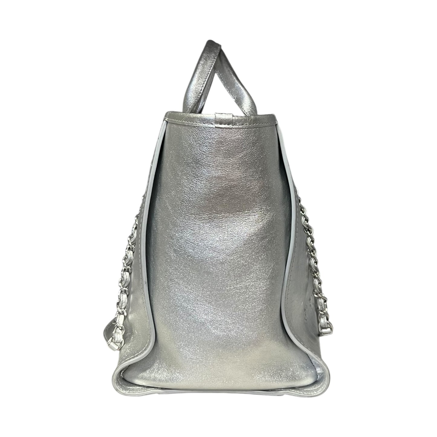 CHANEL Shopping Tote Large Silver 22A