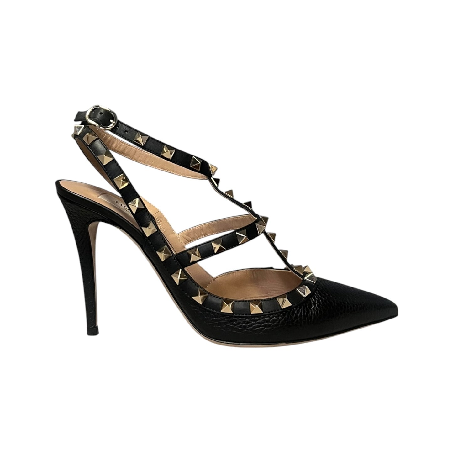 VALENTINO Rockstud Sandals in Black | 38.5