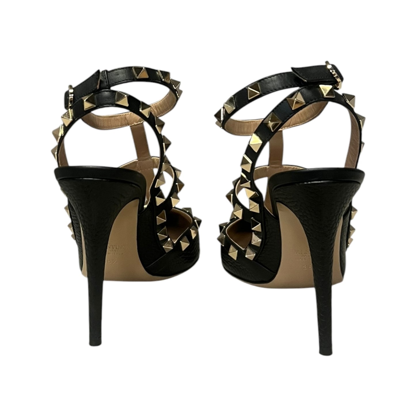VALENTINO Rockstud Sandals in Black | 38.5