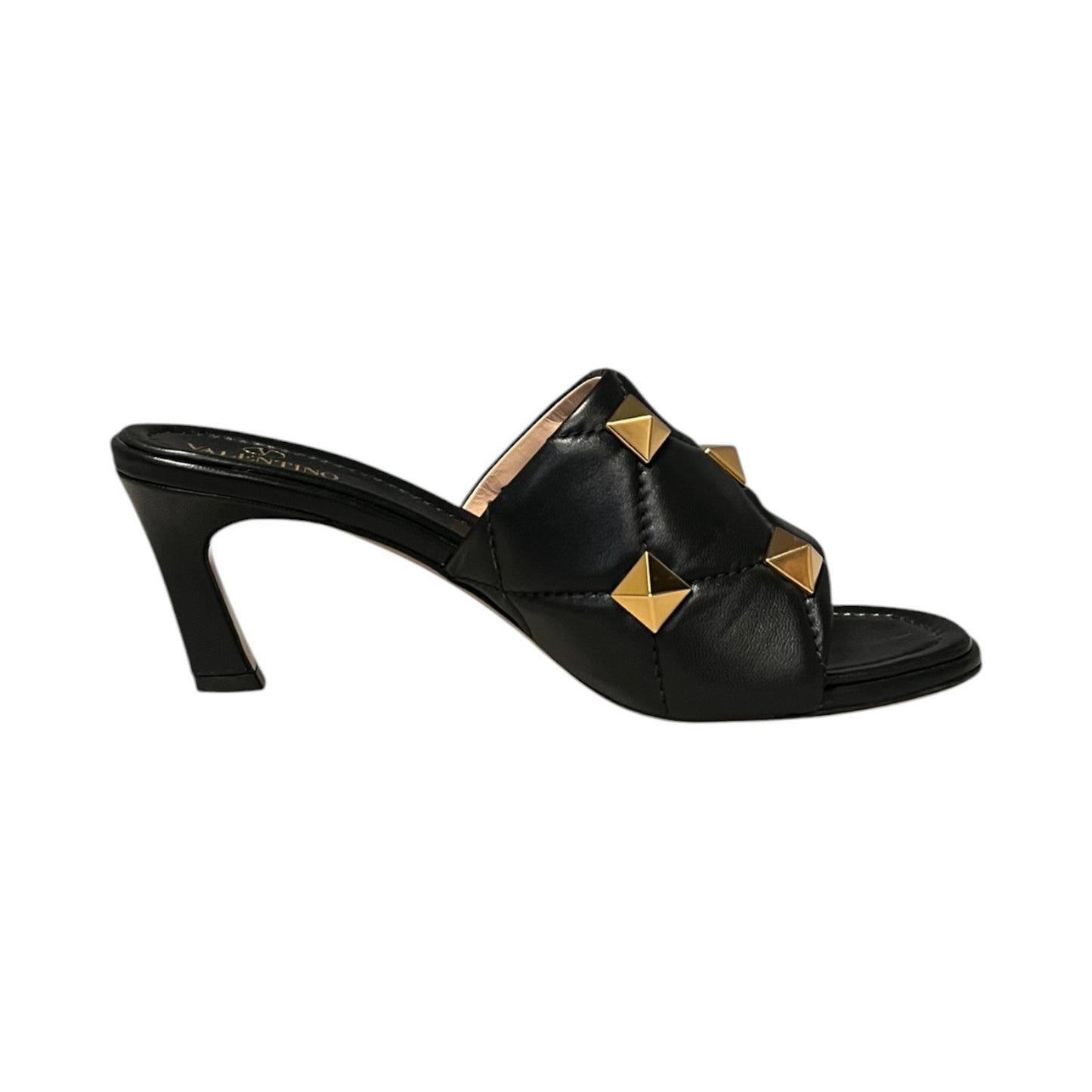 VALENTINO Roman Stud Mules in Black | 39