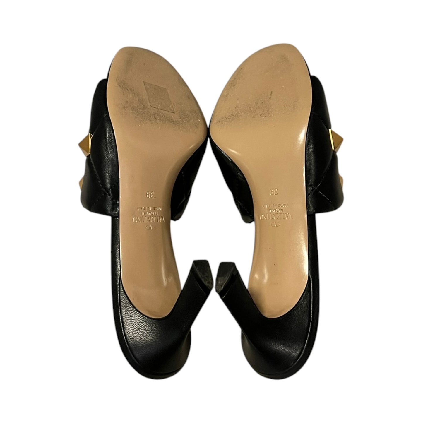 VALENTINO Roman Stud Mules in Black | 39