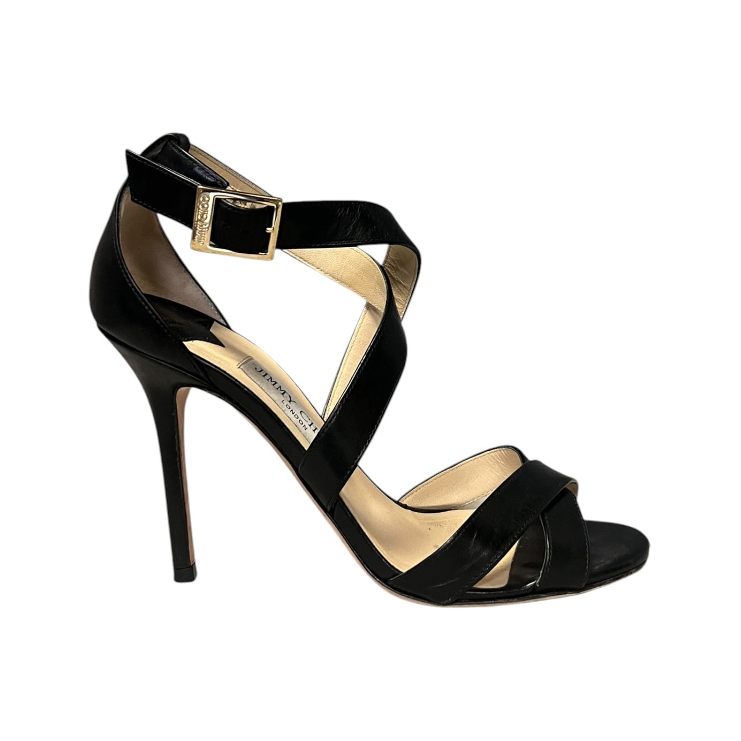 JIMMY CHOO Strappy Sandals in Black | 38.5