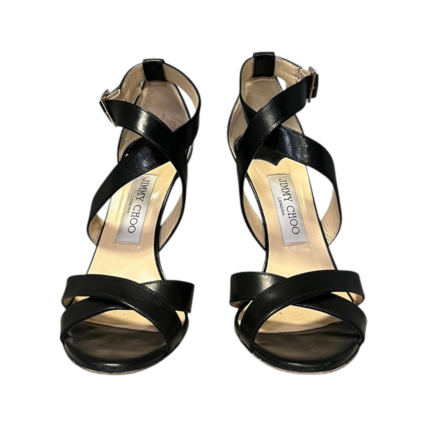 JIMMY CHOO Strappy Sandals in Black | 38.5