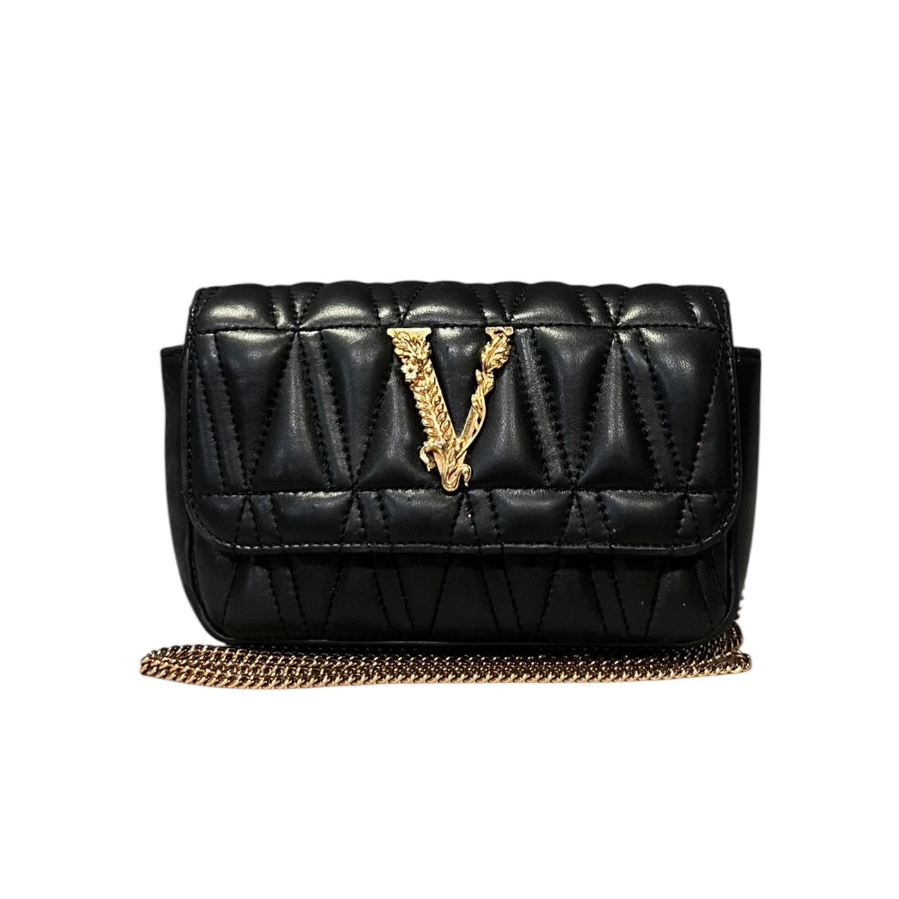 VERSACE Virtus Mini Bag in Black
