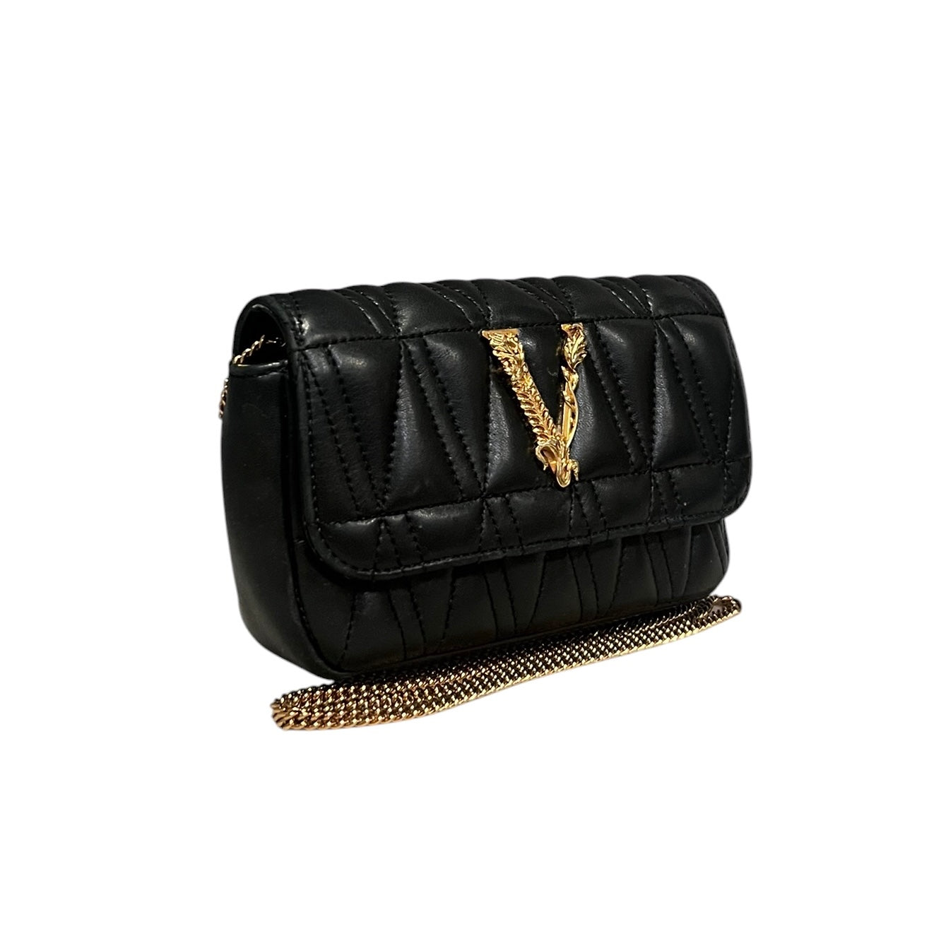 VERSACE Virtus Mini Bag in Black