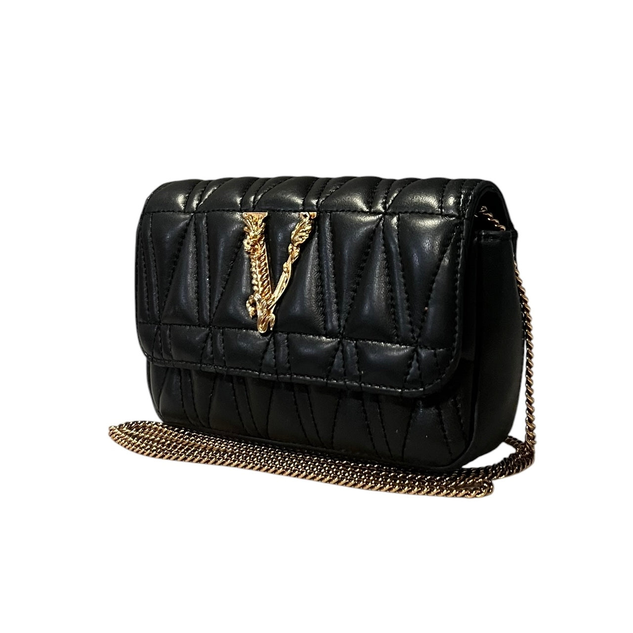 VERSACE Virtus Mini Bag in Black