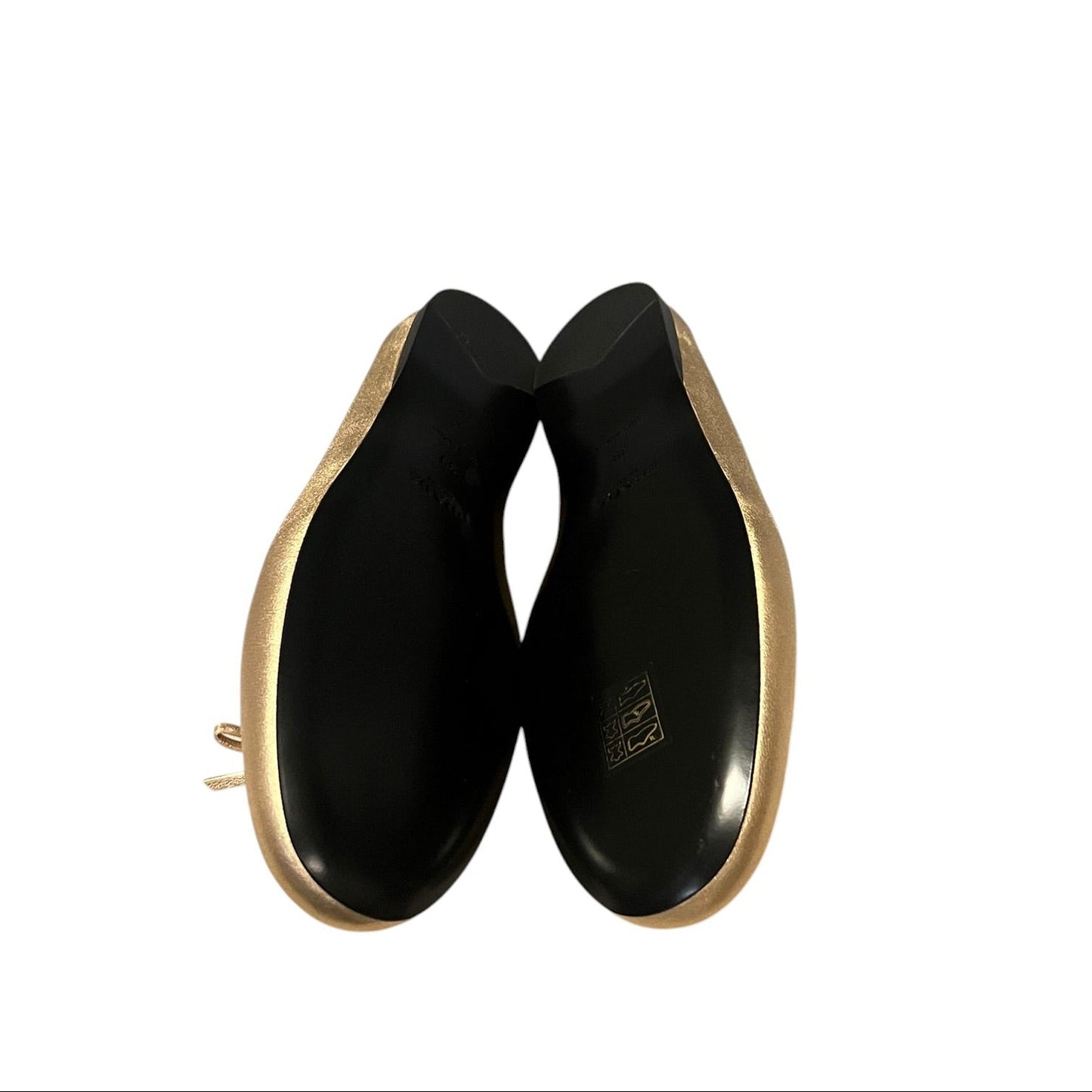 PRADA Metallic Ballerinas in Gold | 39