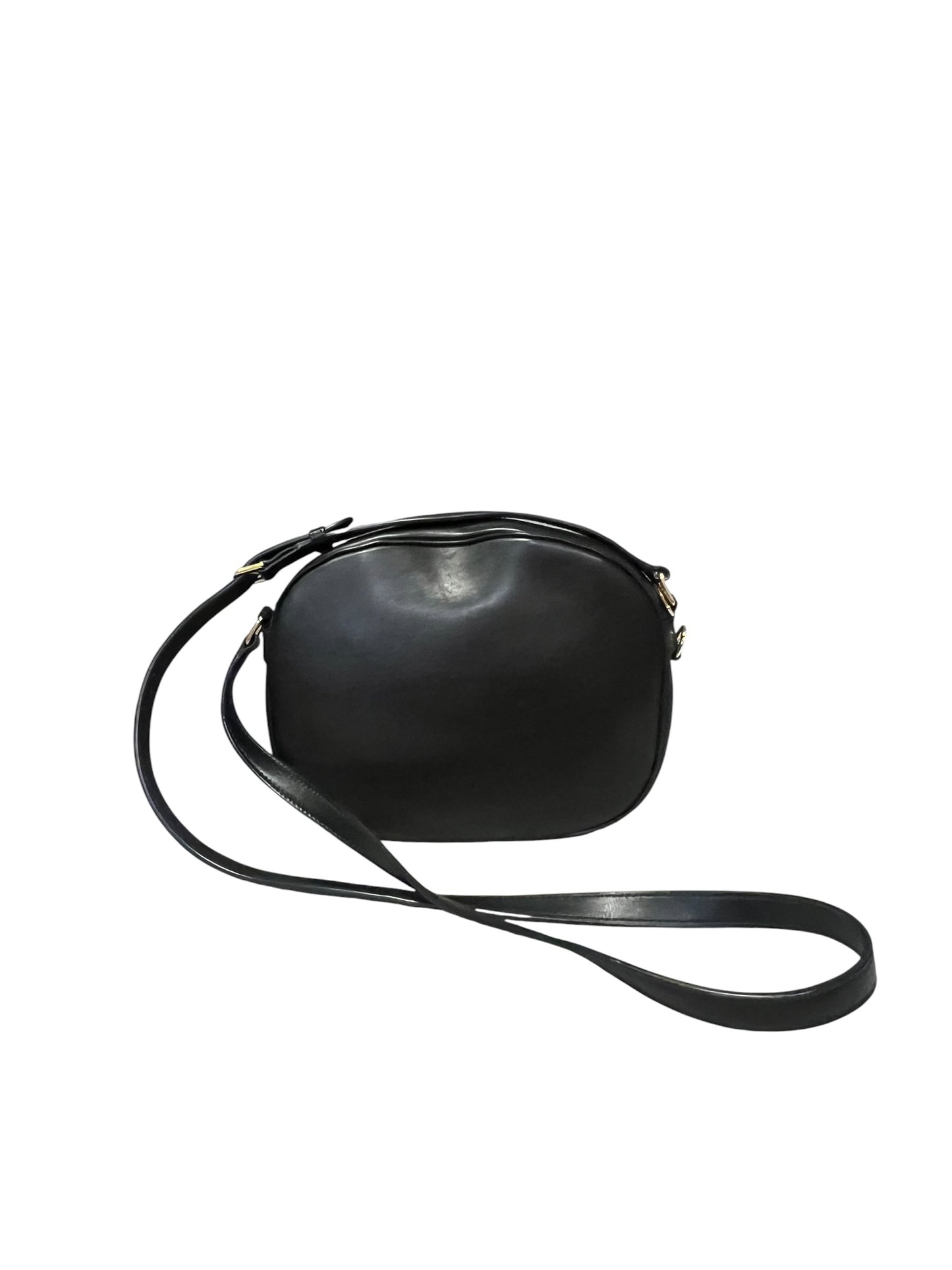 CELINE C Charm Quilted Camera Bag in Black