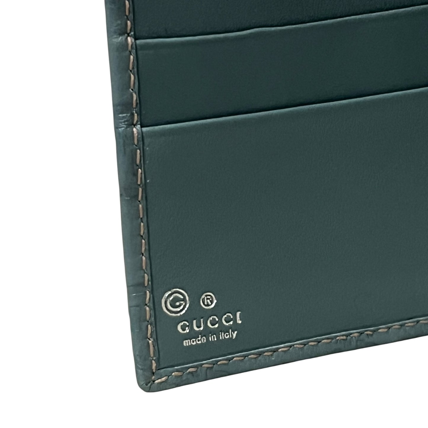 GUCCI Guccissima Continental Wallet in Blue
