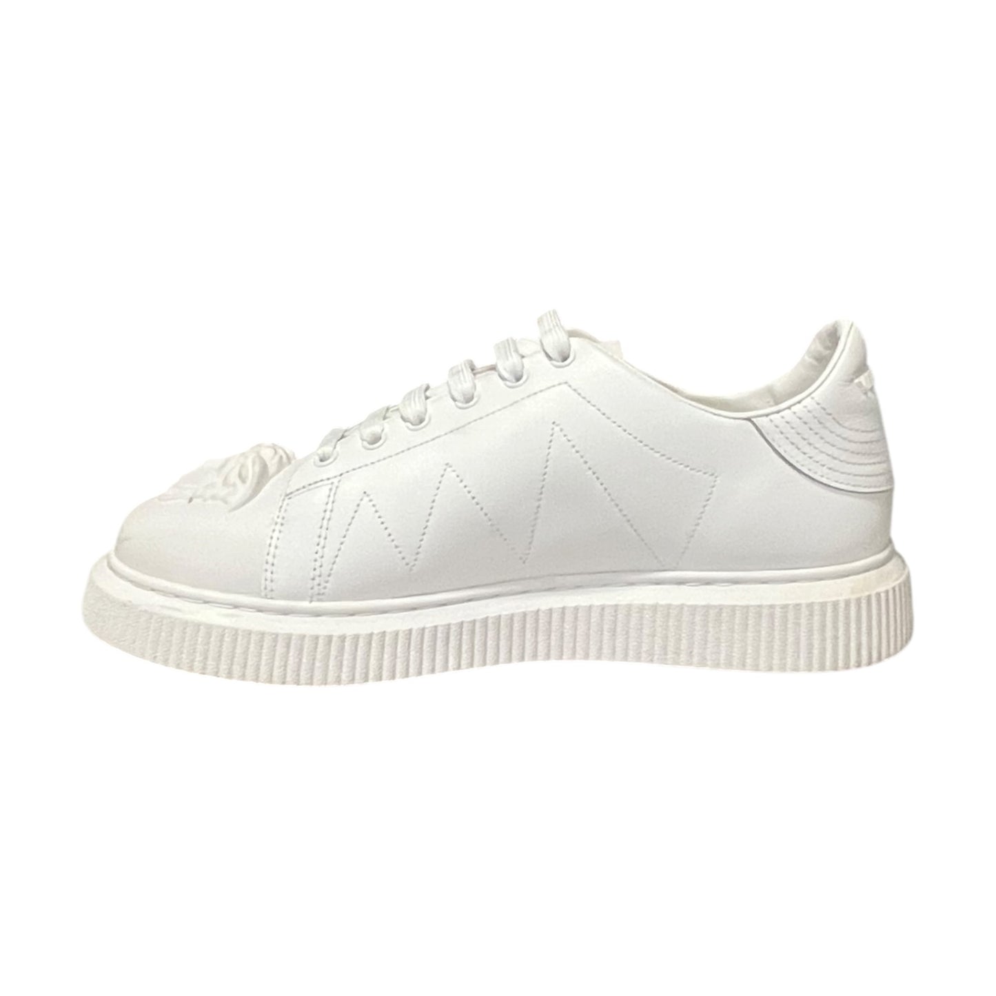 VERSACE Medusa Leather Sneakers in White | Mens 9; Womens 10.5