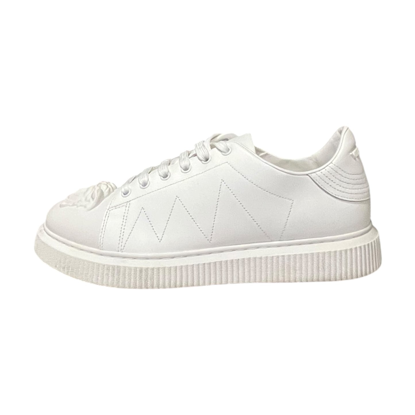 VERSACE Medusa Leather Sneakers in White | Mens 9; Womens 10.5