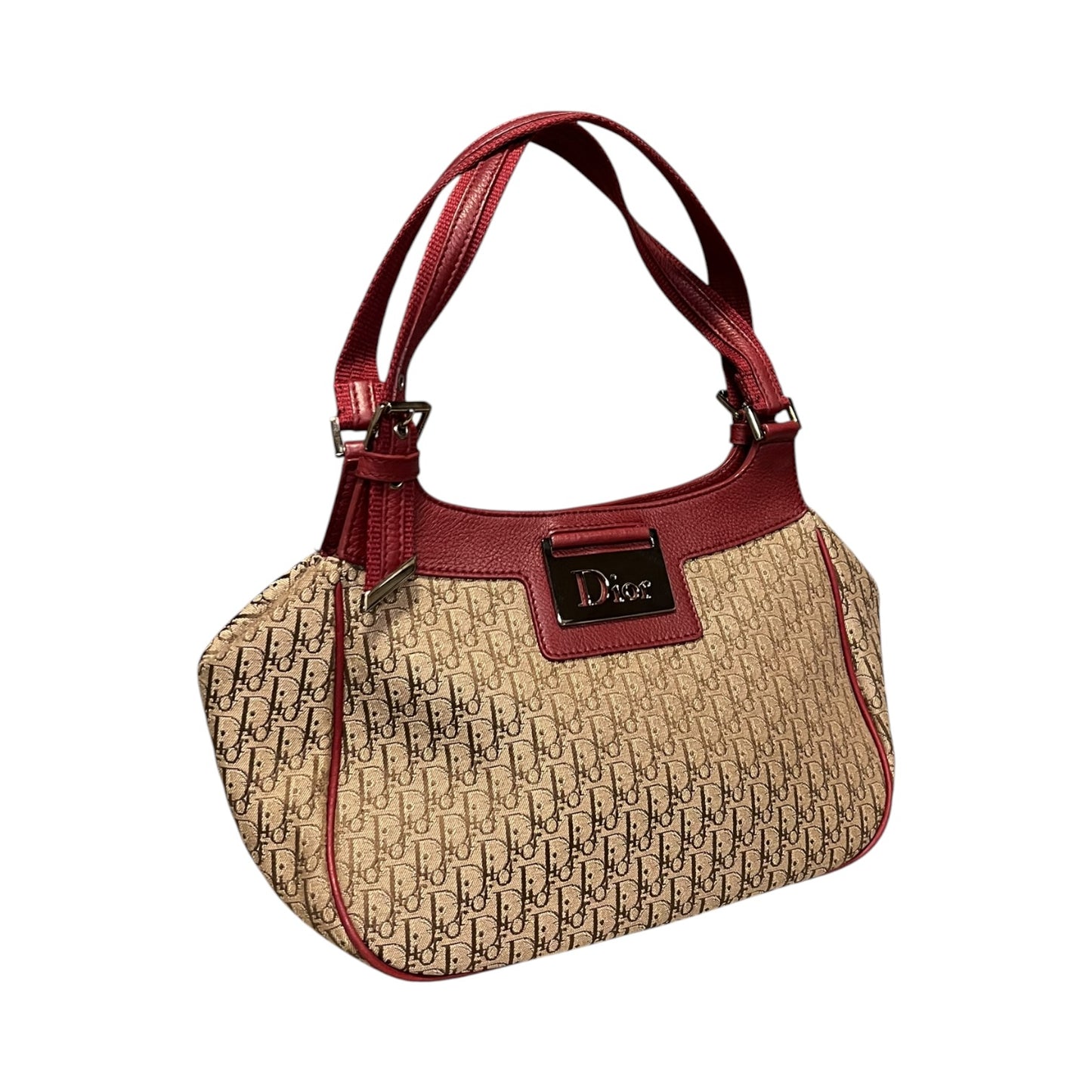DIOR Diorissimo Street Chic Shoulder Bag in Red