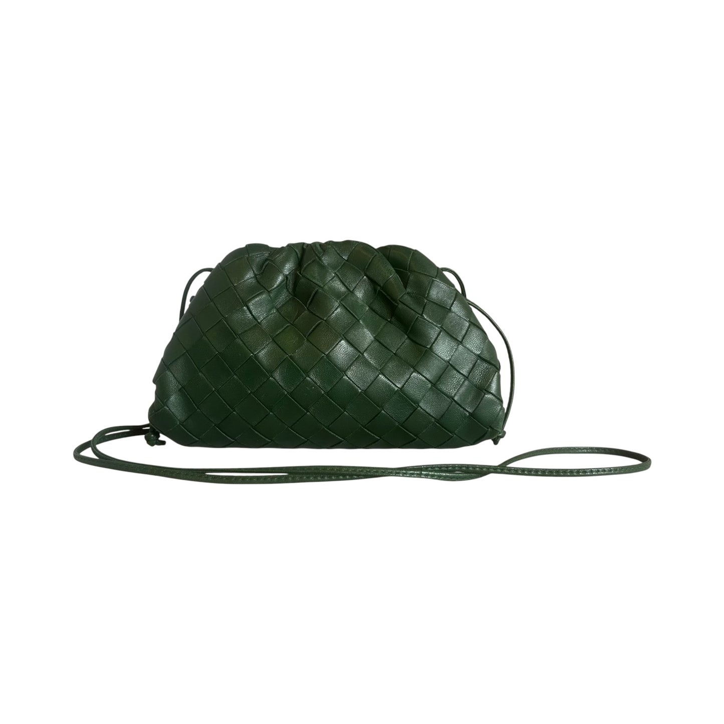 BOTTEGA VENETA Intrecciato Mini Pouch in Green