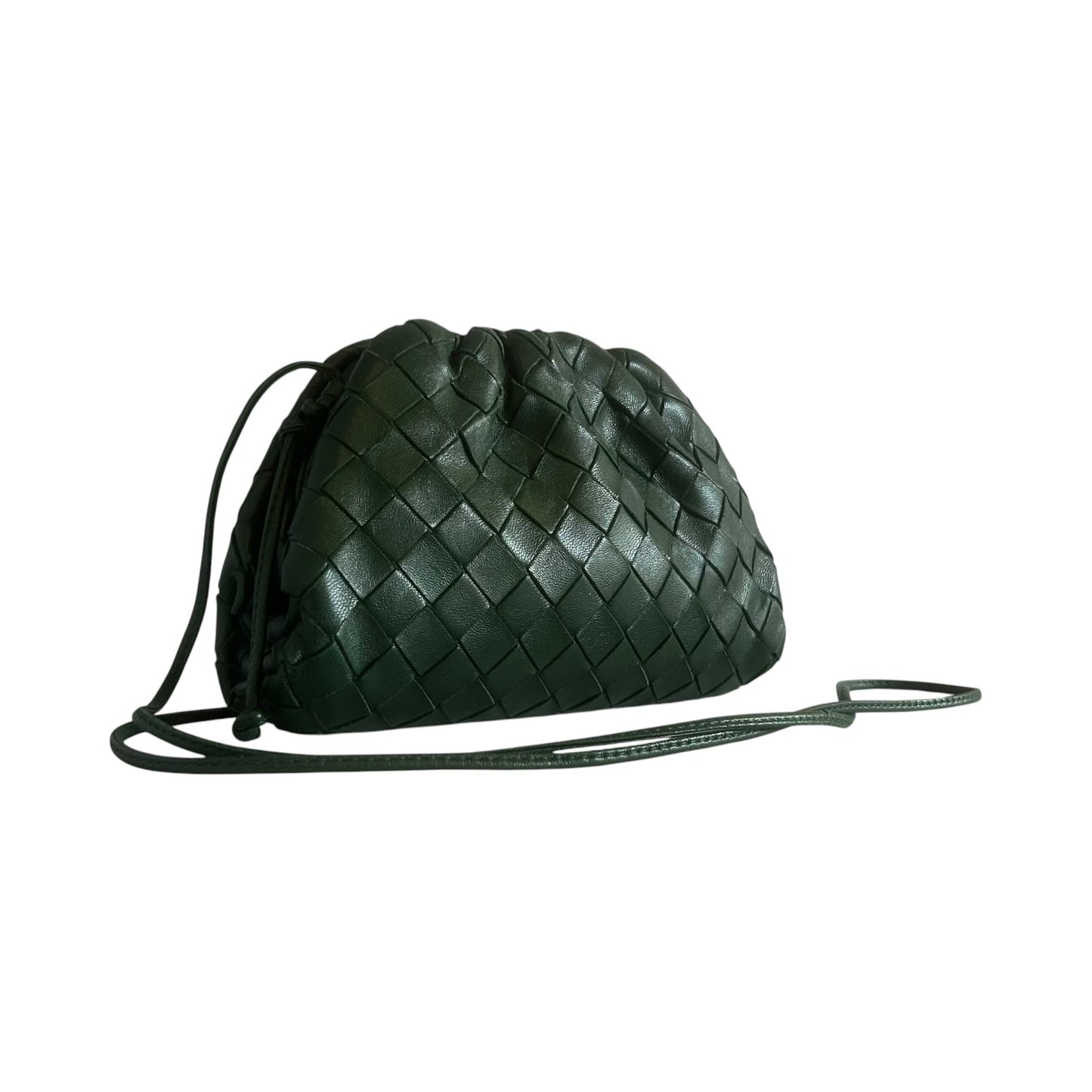 BOTTEGA VENETA Intrecciato Mini Pouch in Green