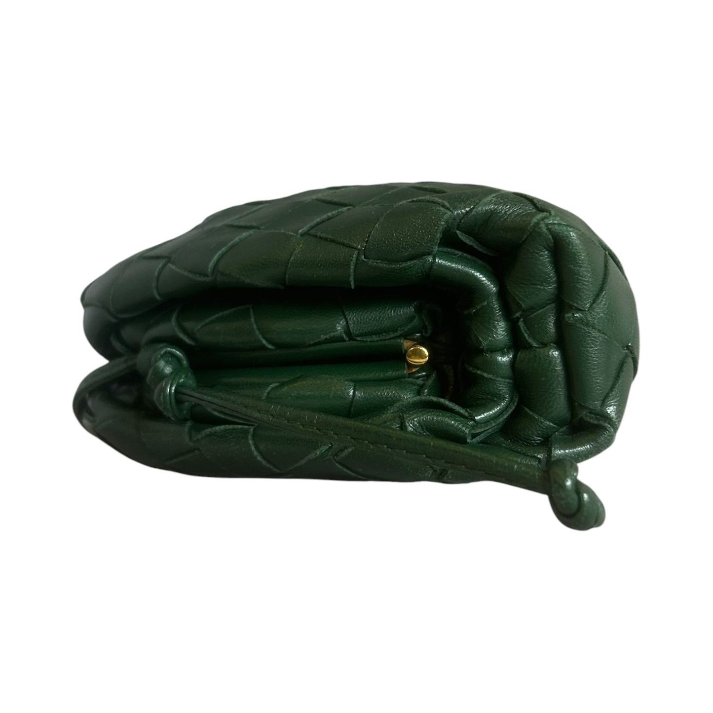 BOTTEGA VENETA Intrecciato Mini Pouch in Green