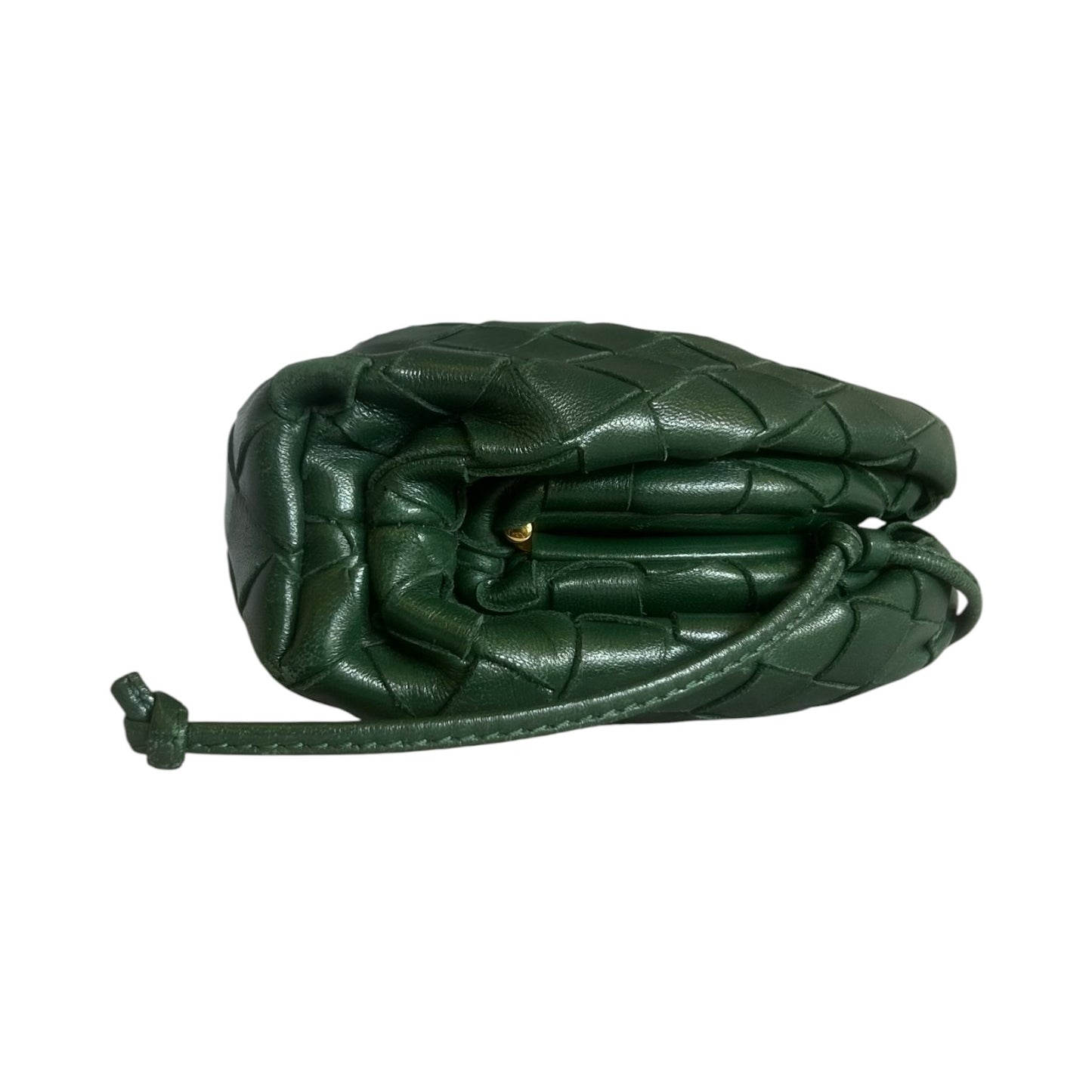 BOTTEGA VENETA Intrecciato Mini Pouch in Green