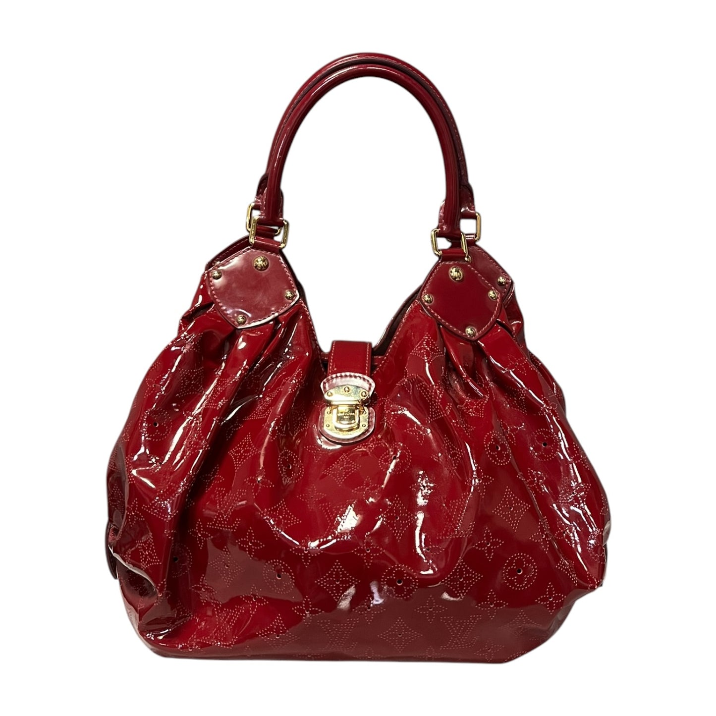 LOUIS VUITTON Surya Vernis L Bag in Cerise
