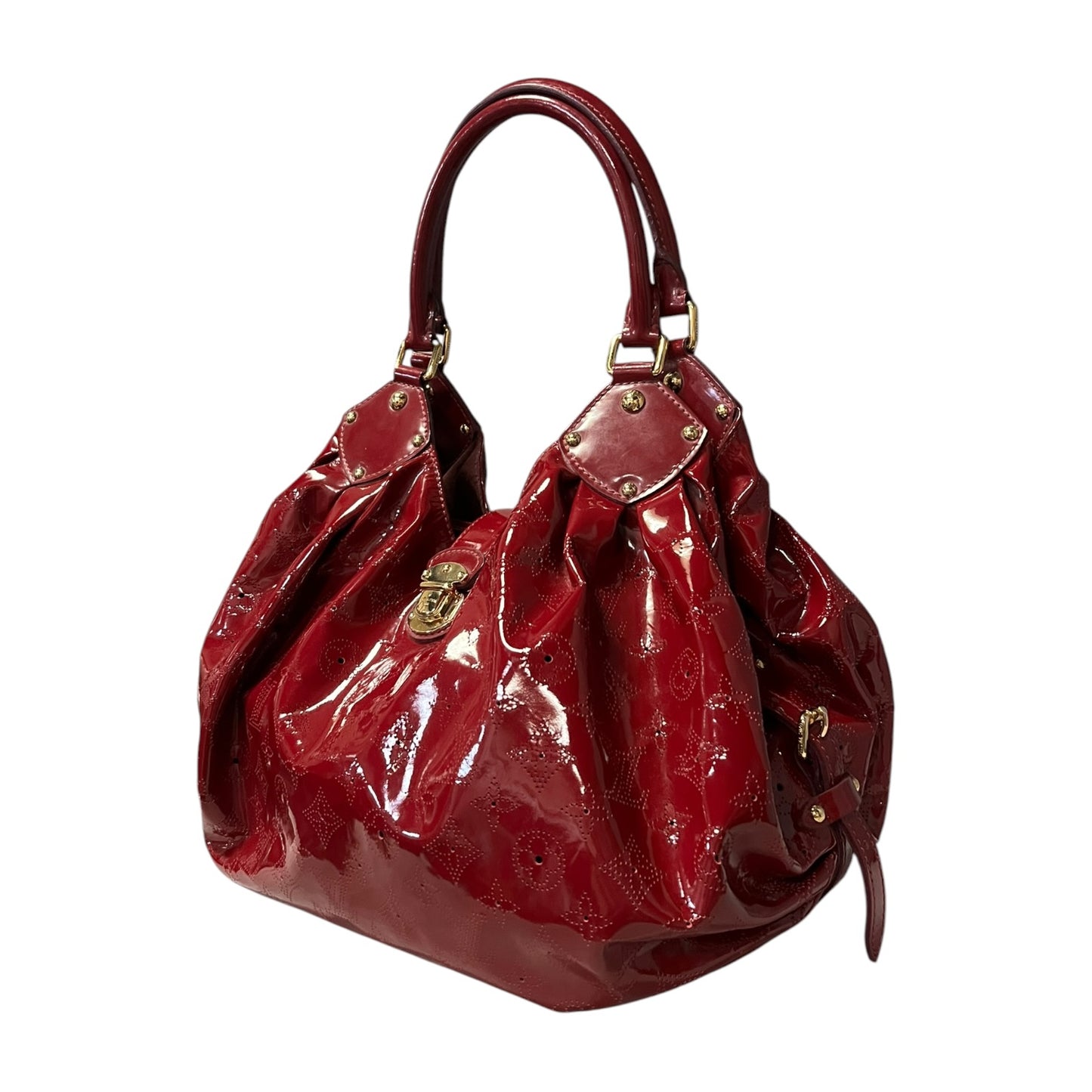 LOUIS VUITTON Surya Vernis L Bag in Cerise