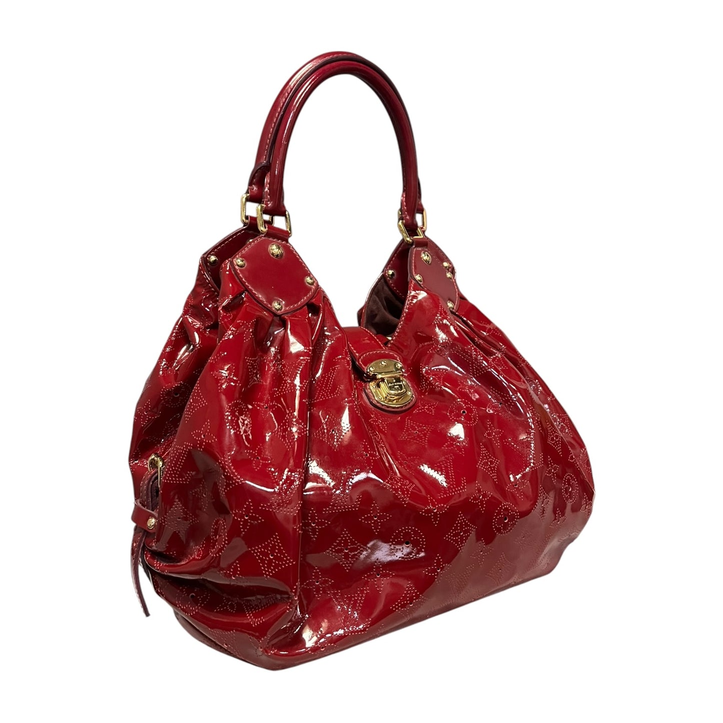 LOUIS VUITTON Surya Vernis L Bag in Cerise