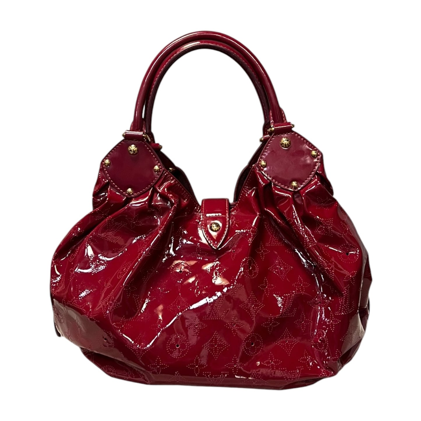 LOUIS VUITTON Surya Vernis L Bag in Cerise
