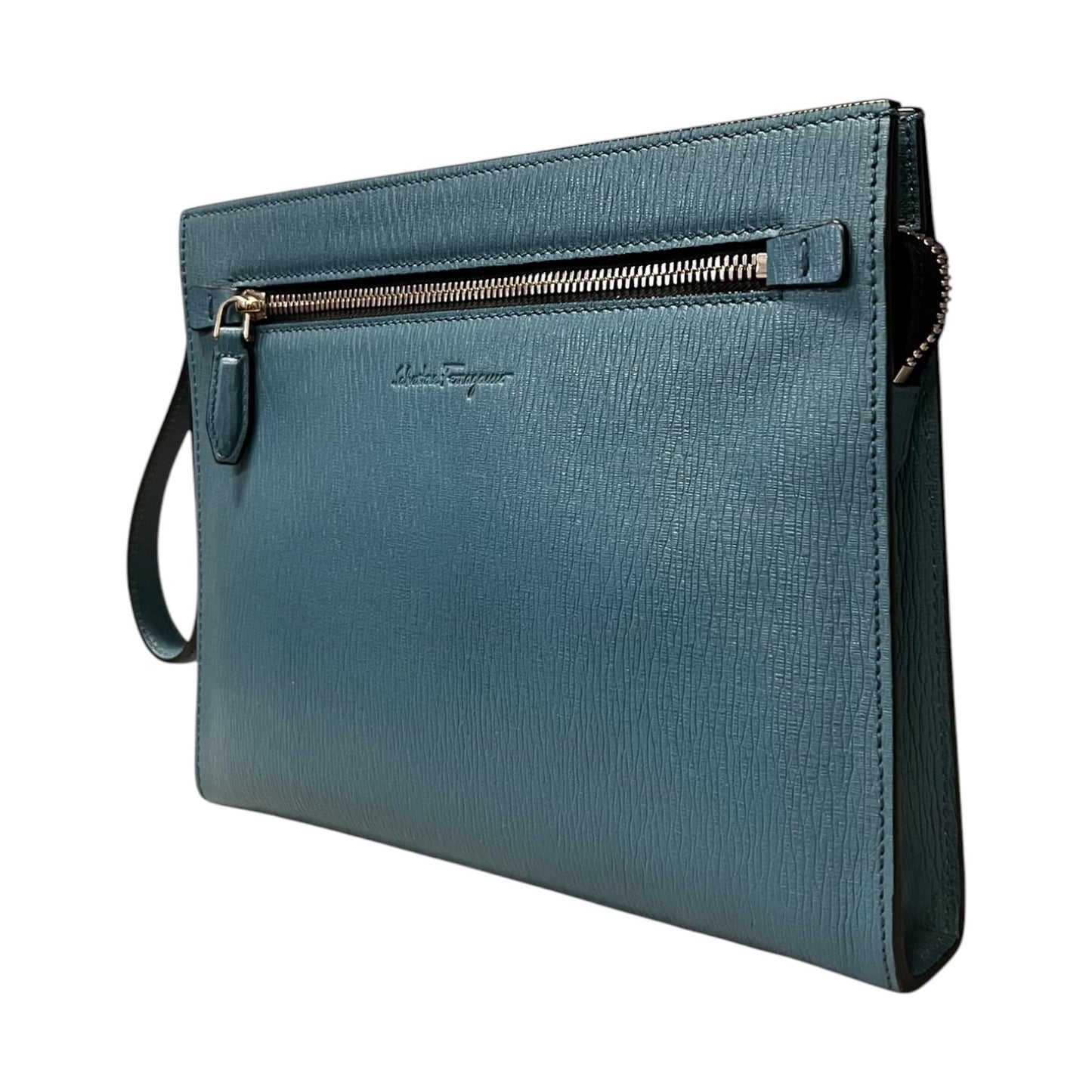 FERRAGAMO Wristlet Pouch in Blue