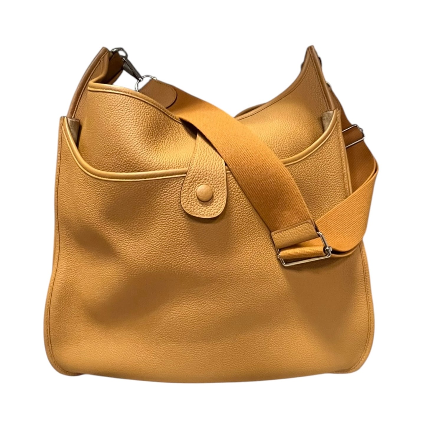 HERMES Evelyne III TGM 40 in Gold Taurillion Clemence Leather