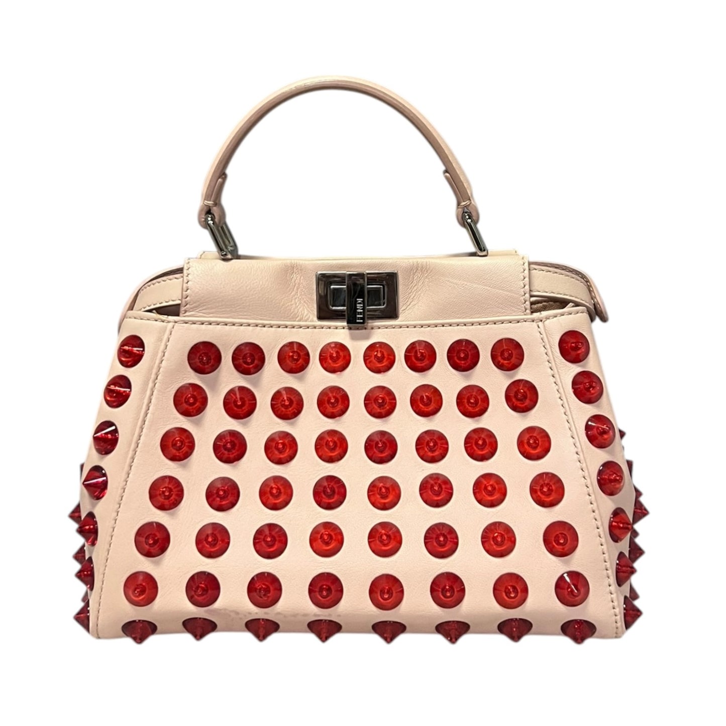FENDI Spike Mini Peekaboo Handbag