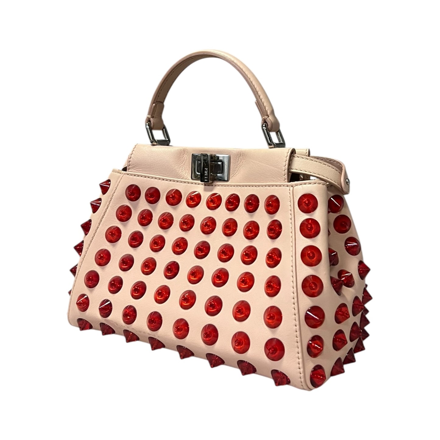 FENDI Spike Mini Peekaboo Handbag