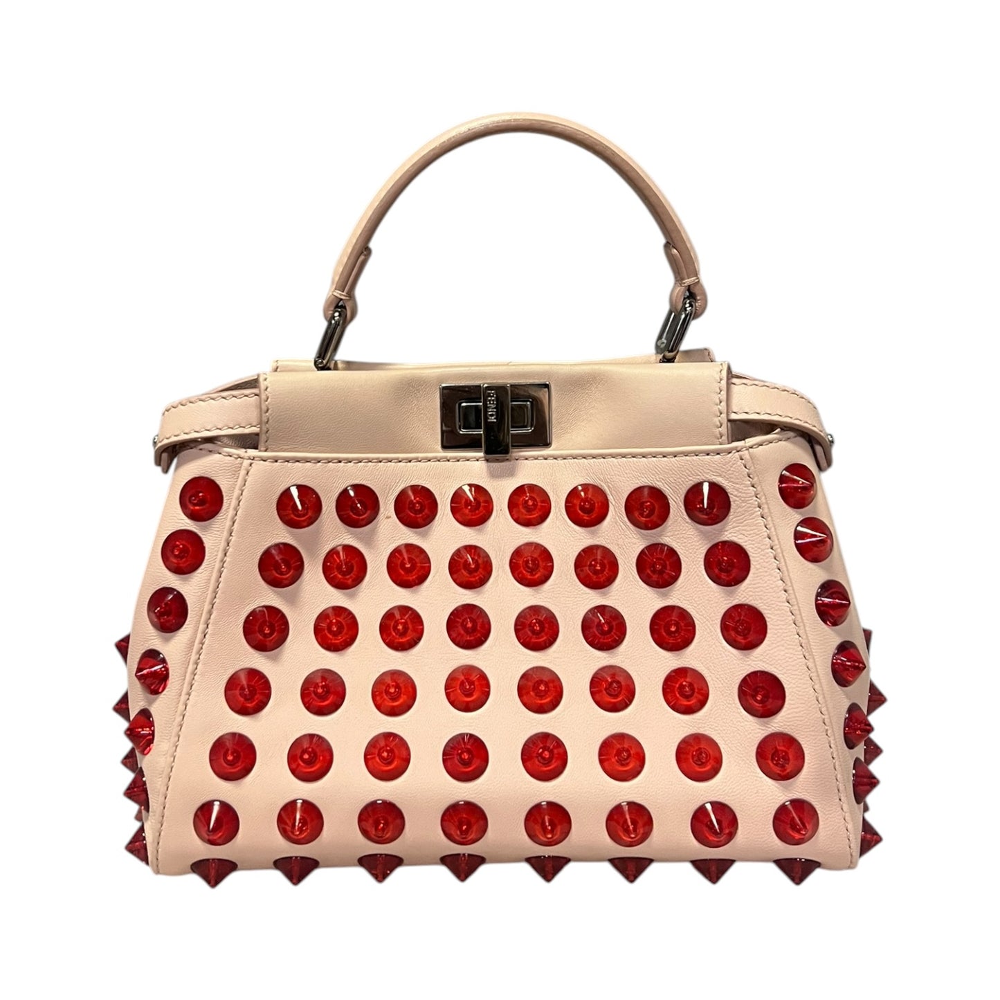 FENDI Spike Mini Peekaboo Handbag