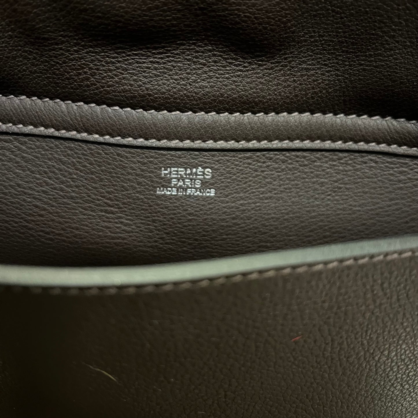 HERMES Steve 35 Messenger Bag in Dark Brown
