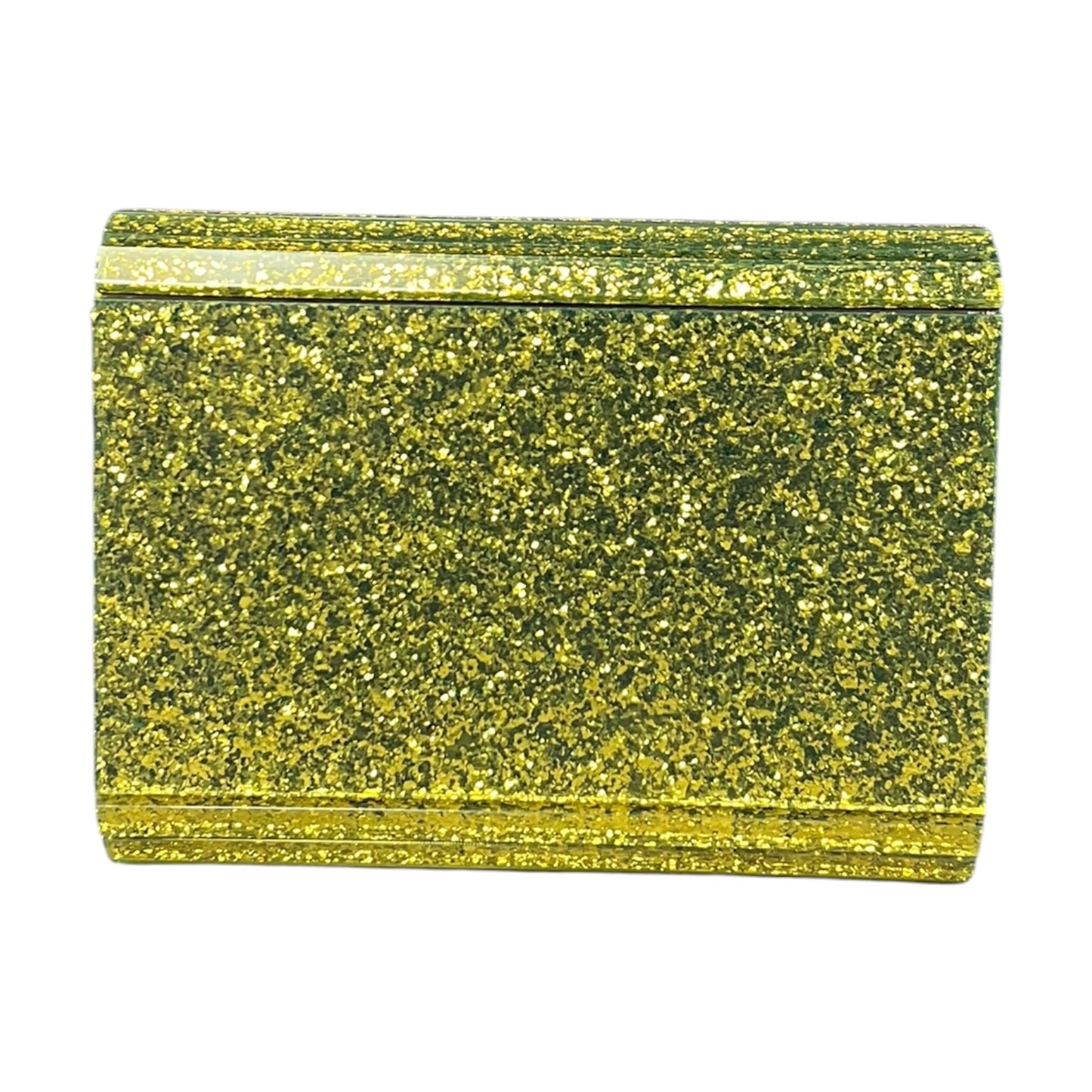 JIMMY CHOO Candy Clutch in Lemon Lime