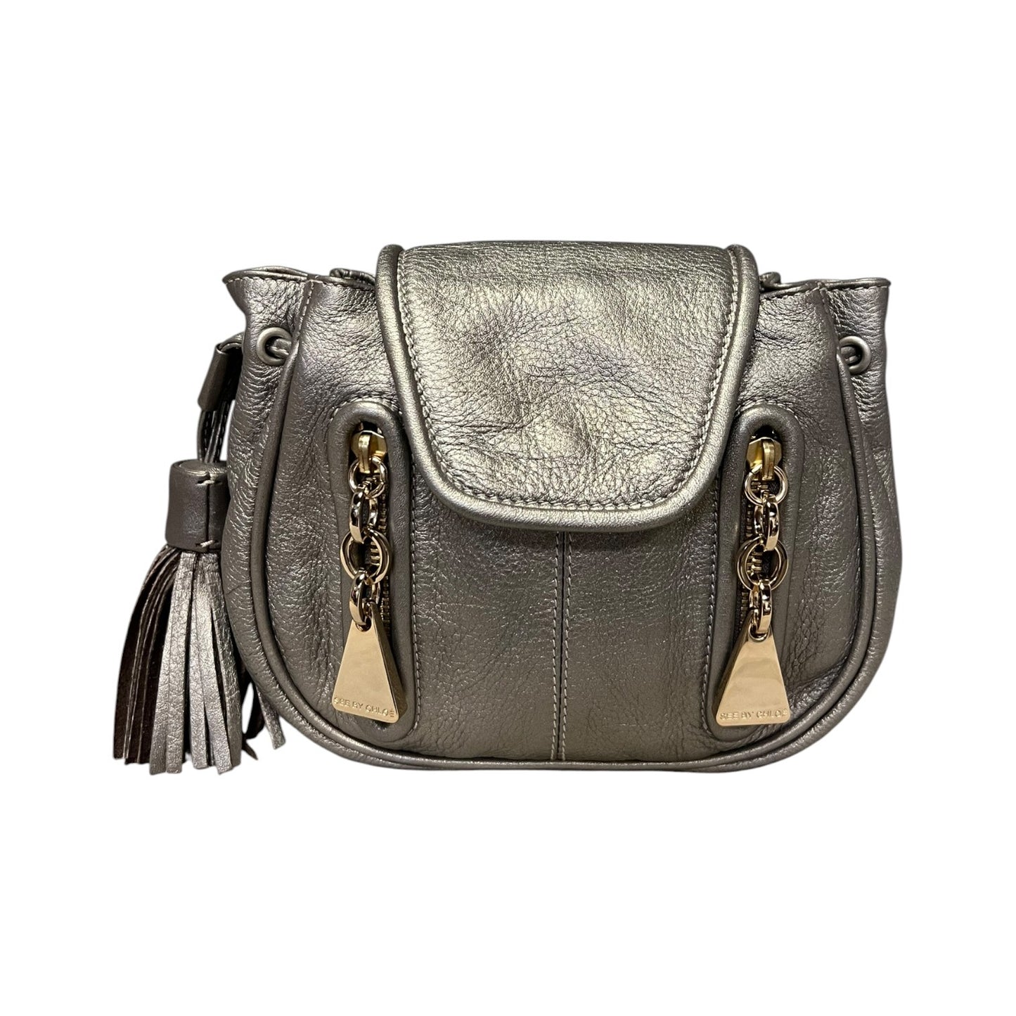 SEE BY CHLOE Metallic Tassel Crossbody
