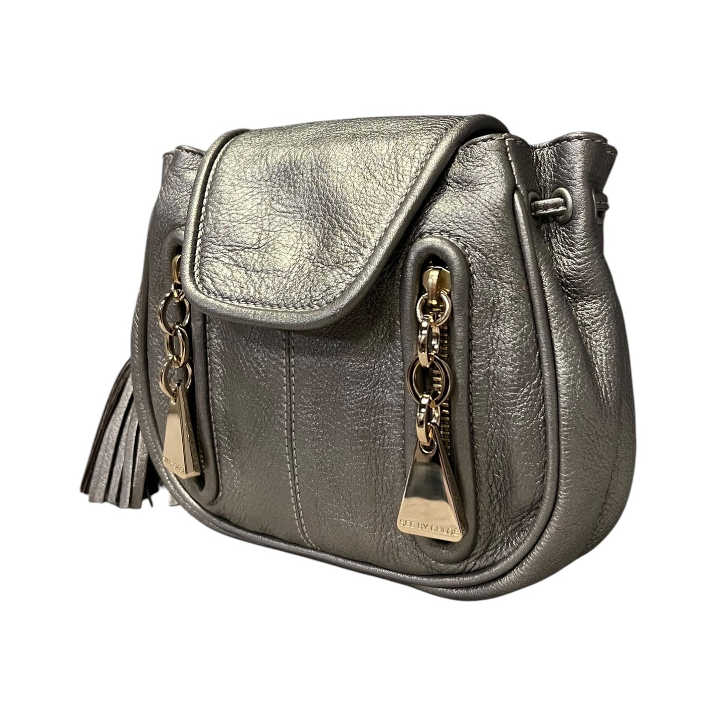 SEE BY CHLOE Metallic Tassel Crossbody