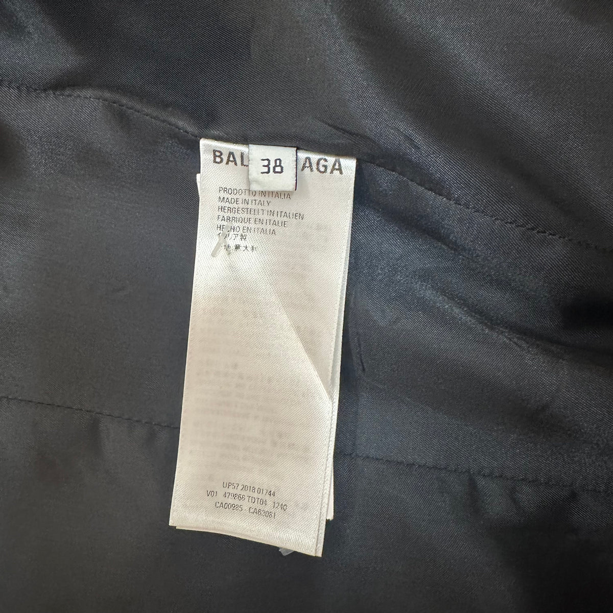 BALENCIAGA Windowpane Jacket in Gray | 38