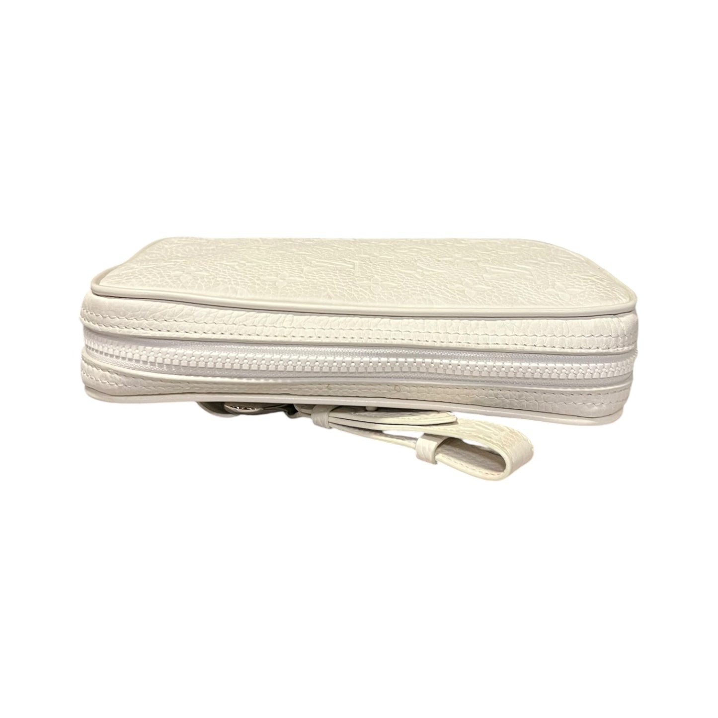 LOUIS VUITTON Taurillion Wristlet Belt Bag in White