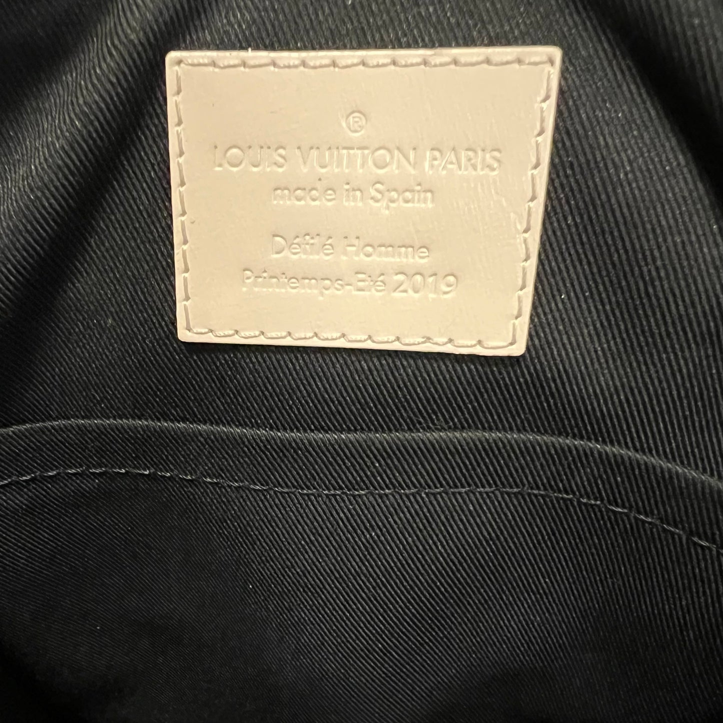 LOUIS VUITTON Taurillion Wristlet Belt Bag in White