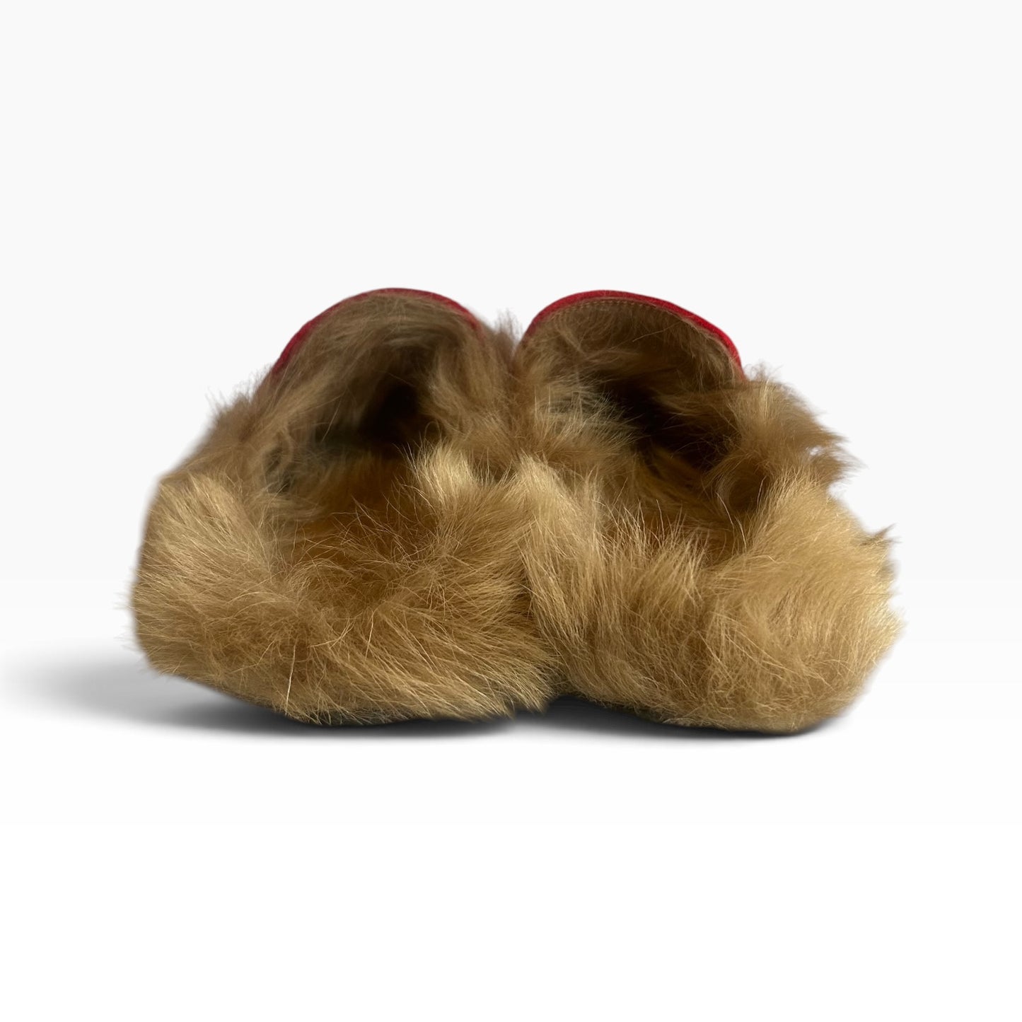 GUCCI Princetown Velvet Mules in Red | 37.5